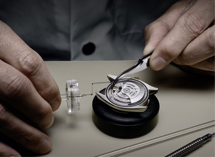 浪琴表调日期怎么调